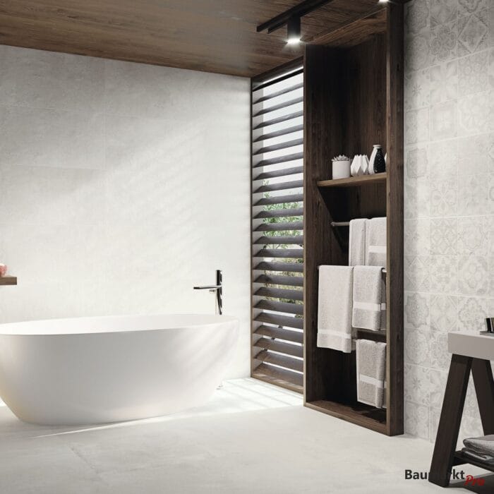 Steingut Betonoptik Fliese Industrial Cement 40x120 cm