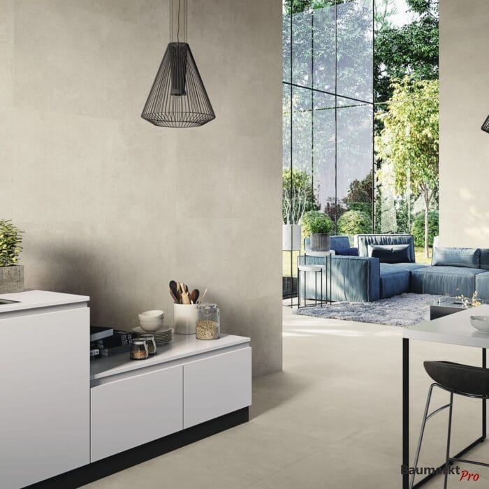 Industrial Cement Feinsteinzeug Fliese Betonoptik 60x120 cm